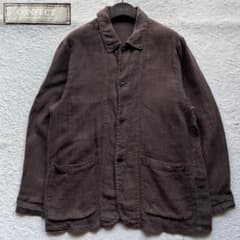 【美品】ネストローブコンフェクト リネンパナマライトカバーオール ブラウン M 美品】ネストローブコンフェクト リネンパナマライトカバーオール