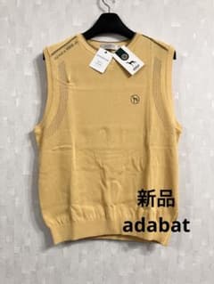新品 adabat ニットベスト ベスト ゴルフウエア アダバット - メルカリ