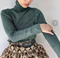 SANSeLF ラメタートルニットトップス