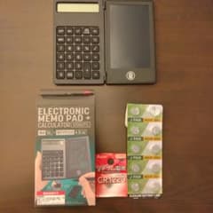 ELECTRONIC MEMO PAD + CALCULATOR 12桁のサムネイル