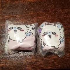 치이카와 인어의 섬의 비밀 건착 파우치 모몬가 & 헌책가 2개 캡슐 토이