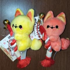 かみさまキツネとサラリーマン　ぬいぐるみマスコット　おまいり　傘マーカー　推し活