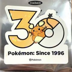 韓国限定 ポケモン 30周年記念 ロゴステッカー デデンネ - メルカリ