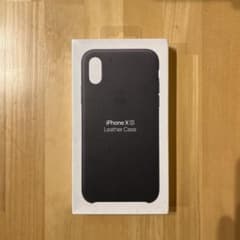iPhone xs 純正 レザーケース ブラックのサムネイル