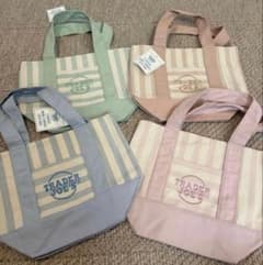 即発】4点まとめ売り トレジョ ストライプ ミニトート - メルカリ
