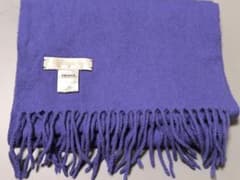 UNIQLO カシミヤ マフラー 紫のサムネイル