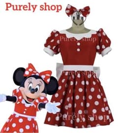 ディズニー ミニーマウス 水玉 ドット柄ワンピース Dハロ 衣装