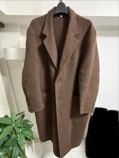 Lサイズ】MUJI Labo 無印 カシミヤ混チェスターコート ダークブラウン