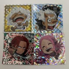 ワンピース シール 4枚セット ルフィ シャンクス ボニーのサムネイル