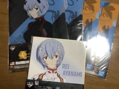 이치 반 쿠지 에반게리온 I 상 클리어 파일 스티커 세트 색지 아야나미 레이