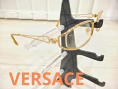 VERSACE ゴールド フレーム メガネ　レンズ度無し！のサムネイル