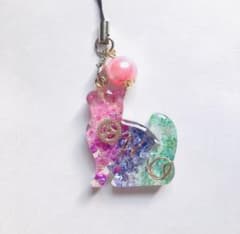 春 猫 オルゴナイト ストラップのサムネイル