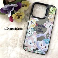 [iPhone15pro] 더피 & 친구 귀여운 광택 하드 케이스