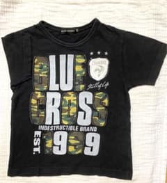 ブルークロス 迷彩ロゴアップリケ半袖Tシャツ（SSサイズ）【お値下げ中‼️】のサムネイル