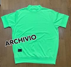 サンプル品 ARCHIVIO モックネックシャツ 蛍光グリーン - メルカリ