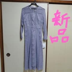 新品 レース パーティードレス 長袖 38のサムネイル