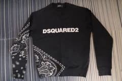 ディースクエアード DSQUARED2 スウェット トレ ーナーペイズリー S紺のサムネイル