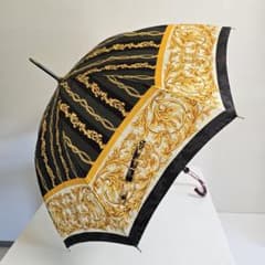 FENDI■ズッカ柄 長傘 フェンディ FENDI フェンディ 高級 長傘 ズッカ柄 ブラック×ゴールド - メルカリ