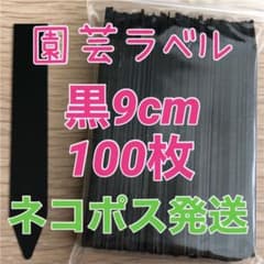 園芸ラベル　黒　ブラック　9cm  100枚のサムネイル