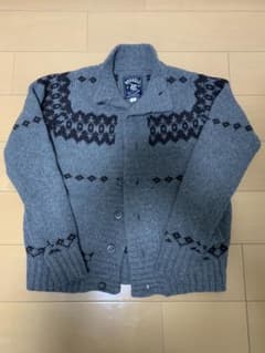 RUSSELL XL グレー ノルディック柄 カーディガンのサムネイル
