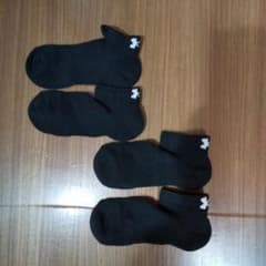 黒 ショートソックス スポーツソックス ２足