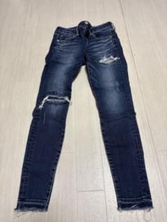 AZUL BY MOUSSY スキニーデニム ダメージ加工 Sのサムネイル