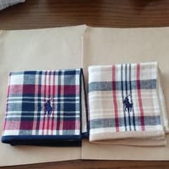 ラルフローレン ガーゼタオルハンカチ 2枚セット 【単品販売可】のサムネイル