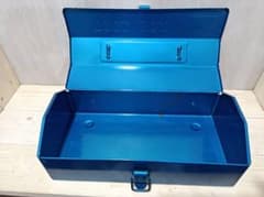 【レトロ】リングスター スチール製 工具箱 TOOL BOX ブルー Y-300のサムネイル