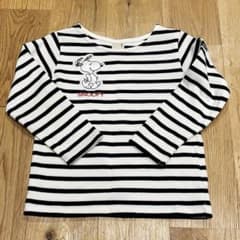 petit main スヌーピー ボーダー長袖Tシャツ 100cmのサムネイル