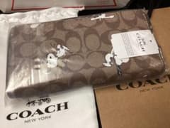 保存袋付き未使用未開封コーチCOACH 長財布 スヌーピー柄本物 - メルカリ