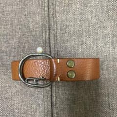 minaperhonen ライトブラウン レザー ベルト Fサイズ minä perhonen ミナペルホネン ブラウンレザーベルト - メルカリ