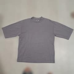 UNIQLO U モックネックエアリズムオーバーTシャツ ラベンダー Sサイズのサムネイル