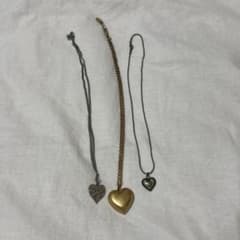 レトロ　ハートネックレス　セットのサムネイル