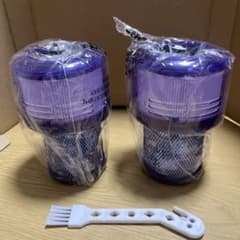 コードレス掃除機用交換フィルター 2 個 + ブラシ 1 個セット 互換のサムネイル