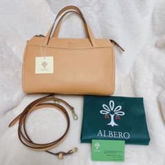 ALBERO ナチュラーレ 2way バッグ 2097 ヌメ革 本革 牛革 ALBERO ナチュラーレ 2way バッグ 2097 ヌメ革 本革 牛革 - メルカリ