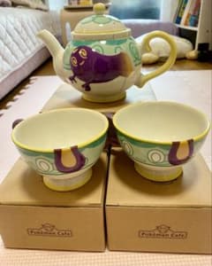 ポケモンカフェ限定 ポットデス ティーポットｘ１ ヤバチャ ティーカップｘ２ ポケモンカフェ限定 ポットデス ティーポットx1 ヤバチャ ティー