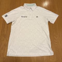 used つるやゴルフ　アクセル　半袖ボタンダウンストレッチポロシャツ　Lのサムネイル