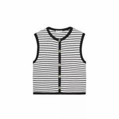 ZARA ジャカードボタンベスト - 4