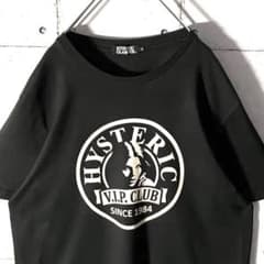 ヒステリックグラマー ☆ ヒスガール サークルロゴ Tシャツ 黒 L
