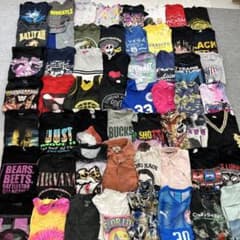 A4 アメリカ古着 ブランドミックス 半袖プリントTシャツ56着セット