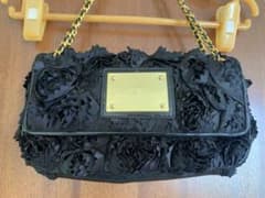 Jesus Diamante 花柄ショルダーバッグ ジーザスディアマンテ フラワーデザイン ショルダーバッグ 黒 - メルカリ