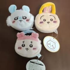 ちいかわ ぬいふわトートミニ 3種セット うさぎ モモンガ 古本屋かに