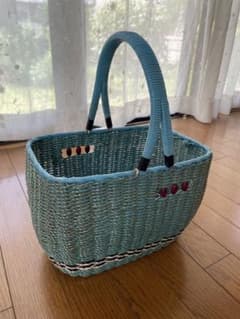 昭和レトロ　買い物かご　バスケットのサムネイル