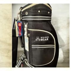 【値下げ】WILSON BEAR ゴルフ　キャディバッグ ゴルフバッグ　ブラック