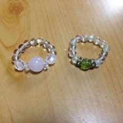 天然石 指輪 2個セット 値下げのサムネイル