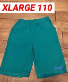 XLARGE KIDS ハーフパンツ グリーン　エクストララージ　ナルミヤ
