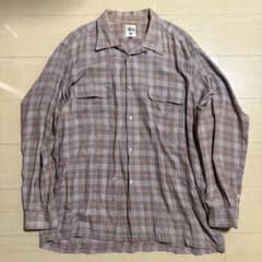 90s OLD STUSSY オープンカラー シャツ 白タグ - メルカリ