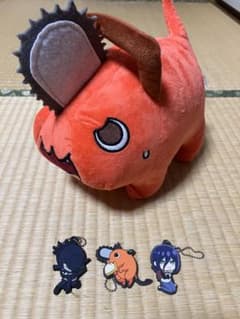 첸소만 포치타 봉제 인형 고무 스트랩 세트