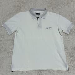 GIORGIO ARMANI ジョルジオ アルマーニ ロゴ ポロシャツ 50 GIORGIO ARMANI GOLF 50 XL 刺繍ロゴ ポロシャツ - メルカリ