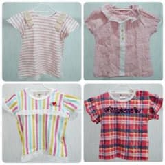 半袖トップス 4枚セット ビケット ショコラ 95センチ 女の子のサムネイル